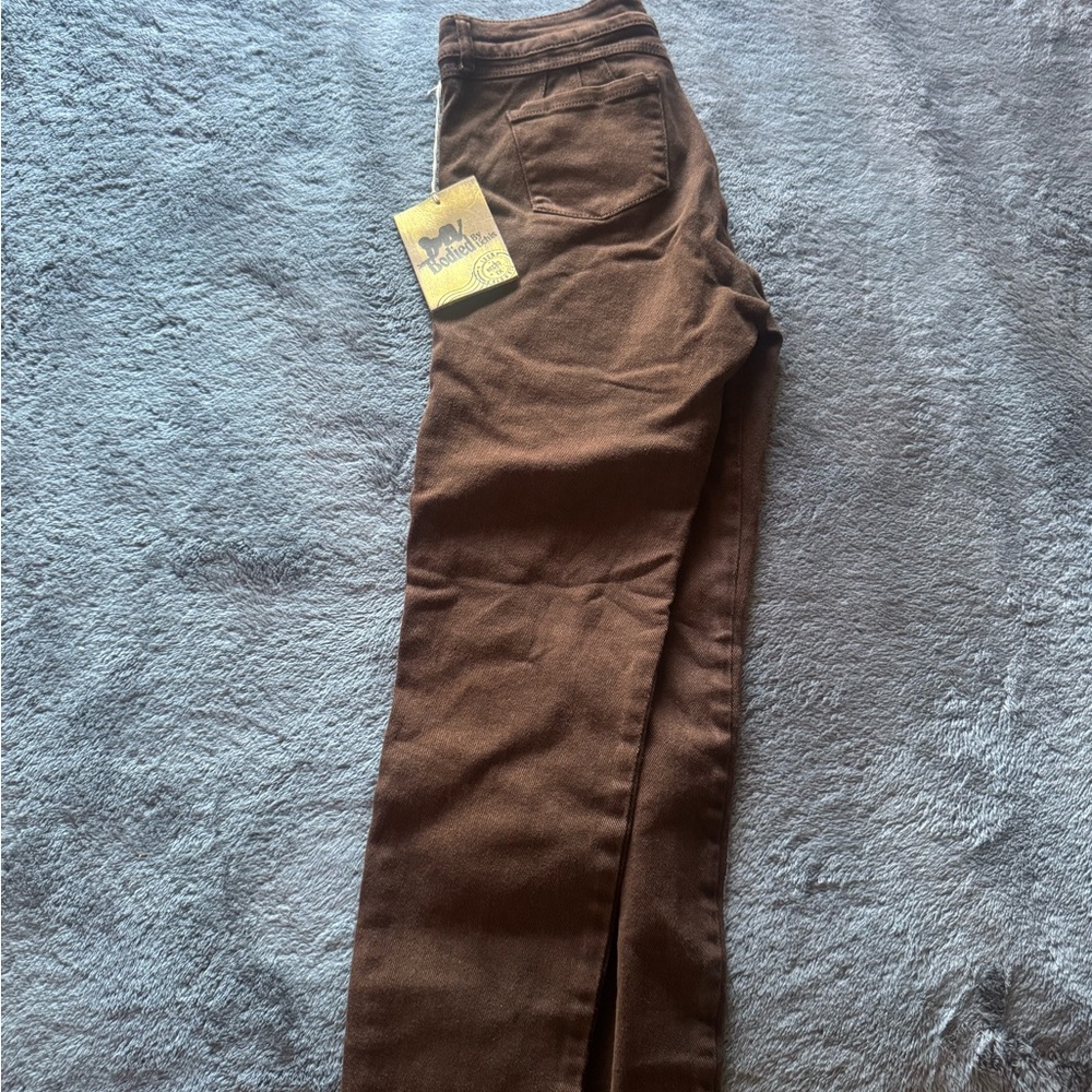Brown Boot Cut Jeans
